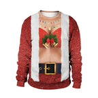 Women's Christmas Crew Neck Sweatshirt Dress | Streetwear