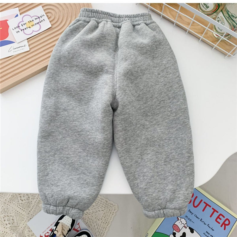 Warm Cotton Fleece Winter Pants for Kids (Ages 2-8)