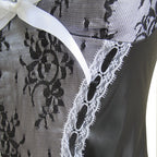 Black Halloween Corset Dress Maid Costume for Performances