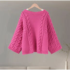 Round Neck Knit Pullover Sweater | Streetwear
