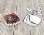 Monkey Christmas Compact Mirror