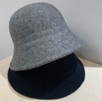 Versatile Women's Wool Knitted Fisherman's Hat | Embroidered Cap