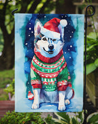 Siberian Husky Christmas Garden Flag