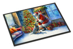 Australian Cattle Dog and Santa Claus Doormat