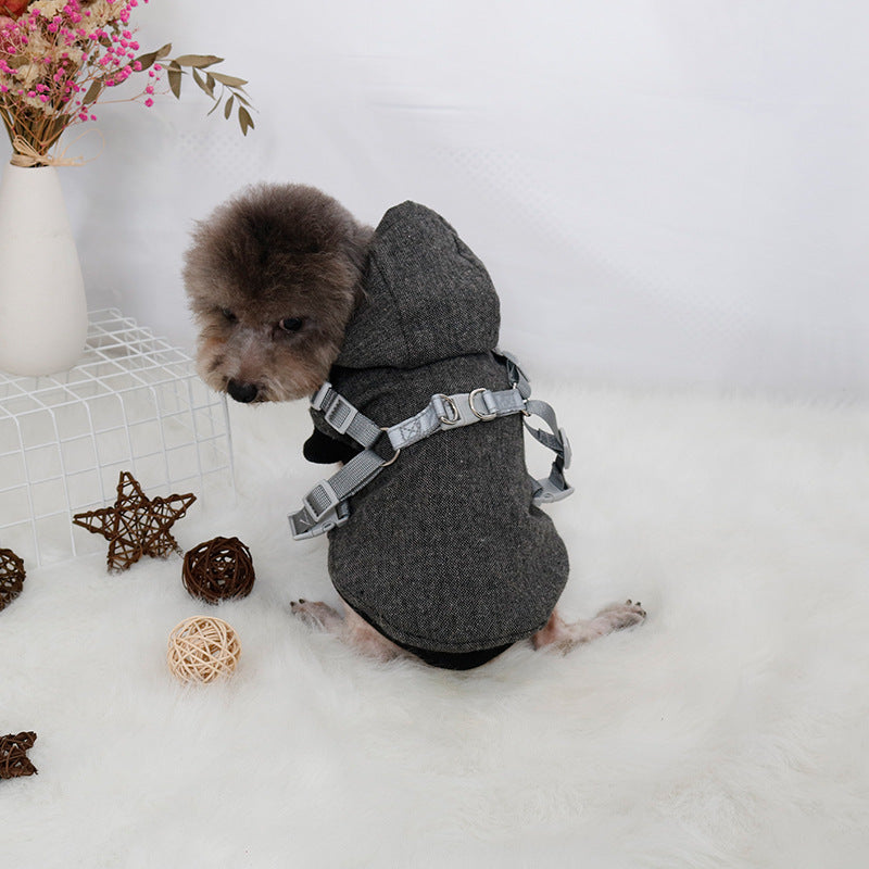 Thickened Pet Sweatshirt for Chest and Back Support | Streetwear