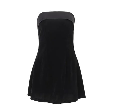 Slim Tube Top A-Line Party Dress