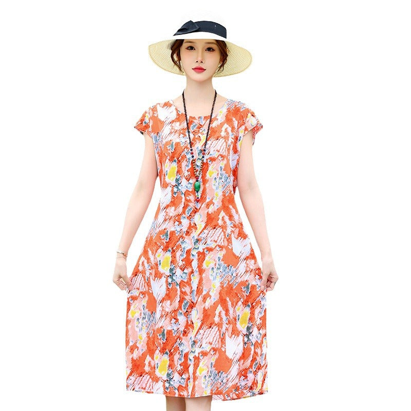 2024 Women's Summer Cotton Nightgown Dress (Plus Size)