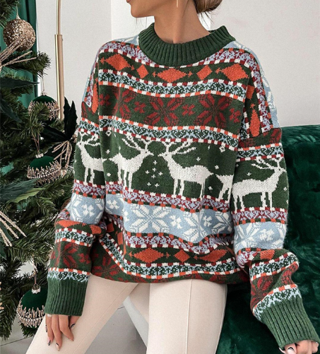 Loose Pullover Long-Sleeved Knitwear - European & American | Streetwear