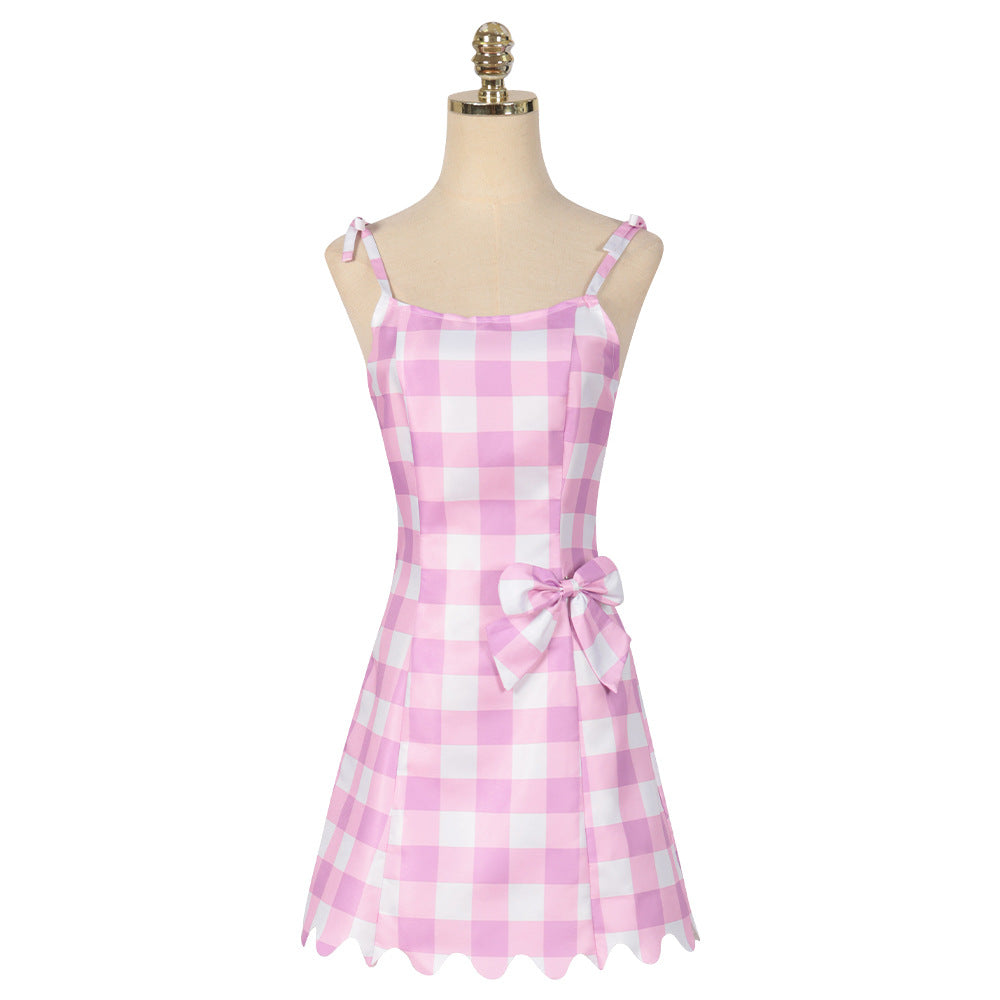 Women's Barbie Plaid Swimsuit and Cosplay Costume Set