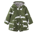 Children's Printed Parka Jacket with Hood (One Piece)