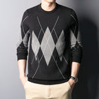 Men's Plus Fleece Two-Piece Shirt Collar Top