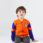 Children's Cartoon Splicing Jacket for Fashionable Wear
