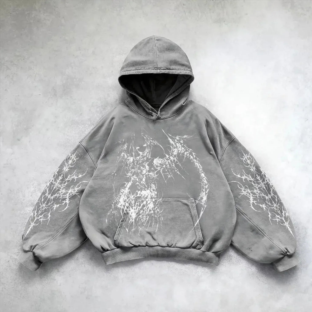 Hip Hop Y2K Printed Hoodie | Streetwear | Faith Streetwear
