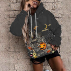 Women's Halloween Padded Sweater in Fashion Style