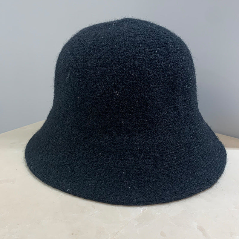 Versatile Women's Wool Knitted Fisherman's Hat | Embroidered Cap