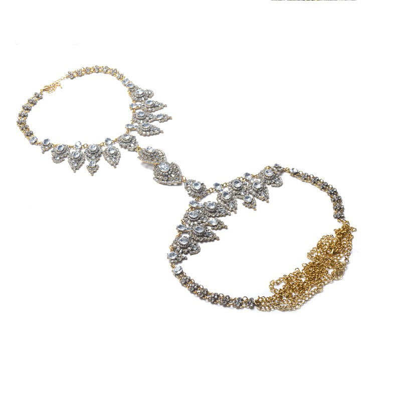 Exaggerated Bikini Long Necklace with Body Chain