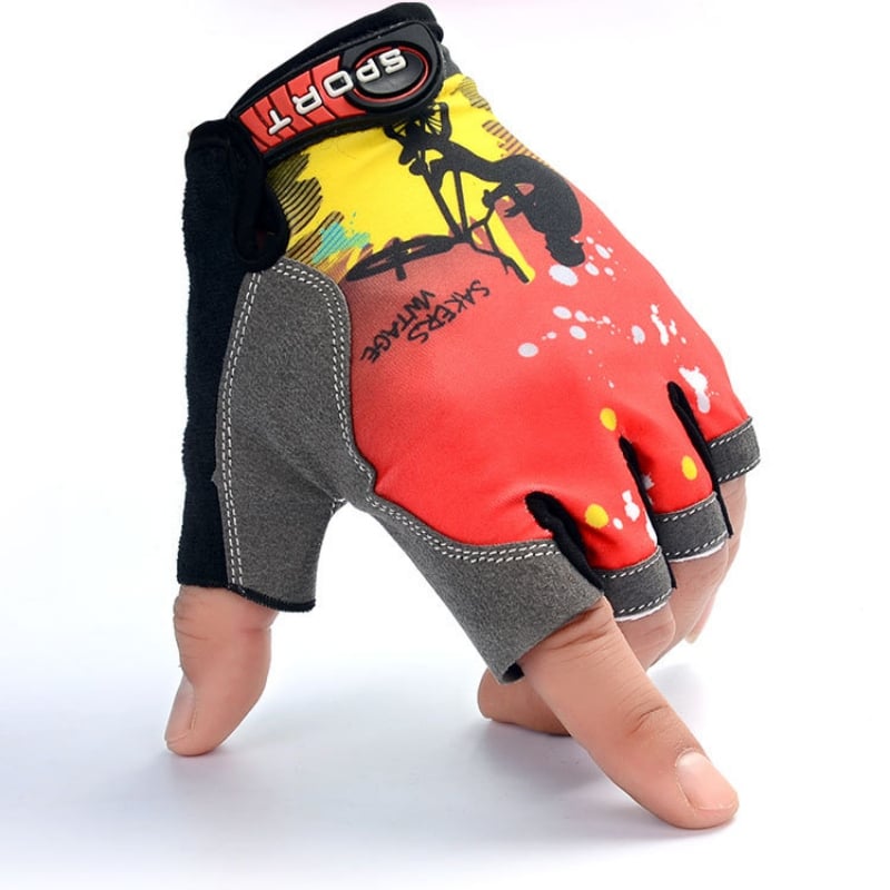 Ice Silk Lycra Breathable Sunscreen Riding Gloves