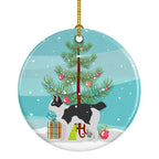 Japanese Bobtail Cat Christmas Ceramic Ornament