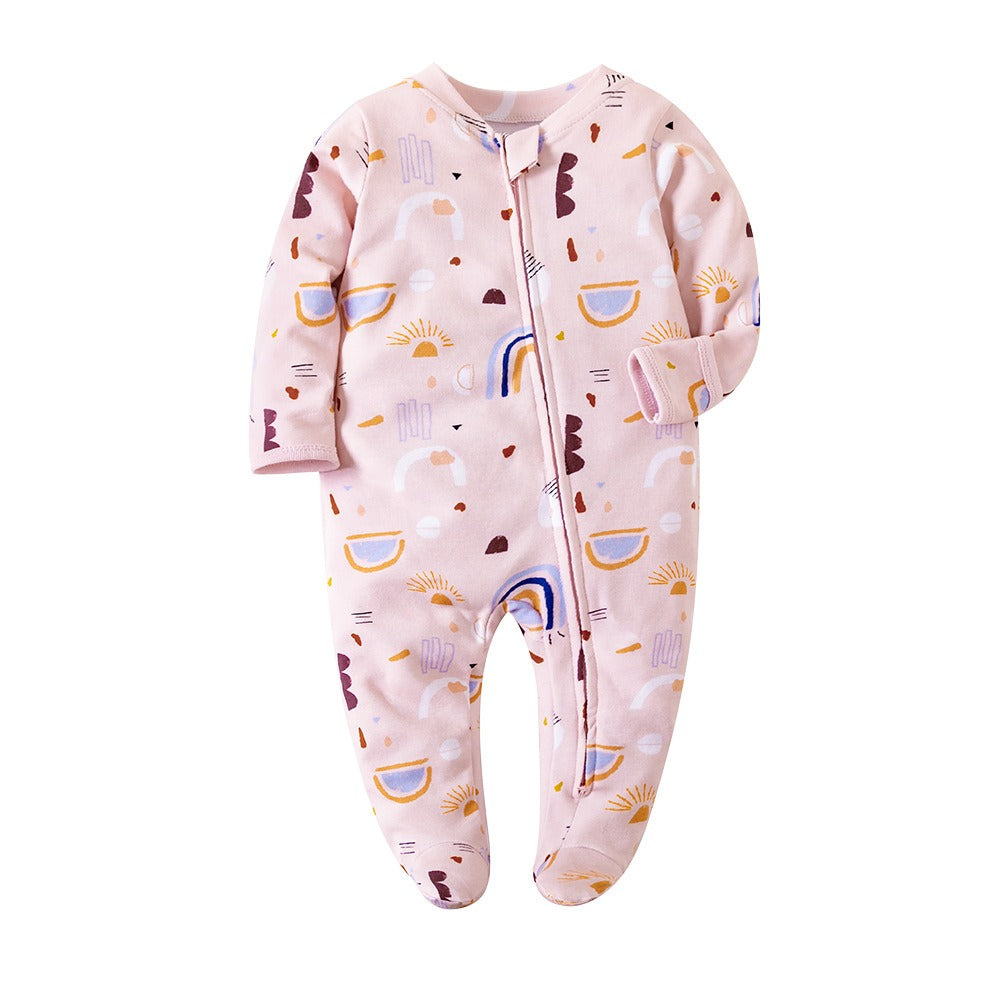 Baby Long Sleeve Zipper Bodysuit Creeper