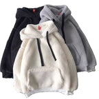 Faux Lamb Wool Plus Velvet Sweater for Women