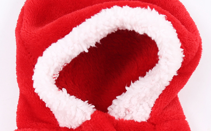 Winter Fleece Reindeer Outfit for Dogs (Bichon)