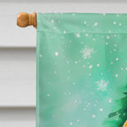 English Foxhound Christmas House Flag