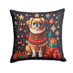 Tibetan Spaniel Christmas Throw Pillow