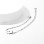 Stainless Steel Pet Paw Charm Bracelet for Women
