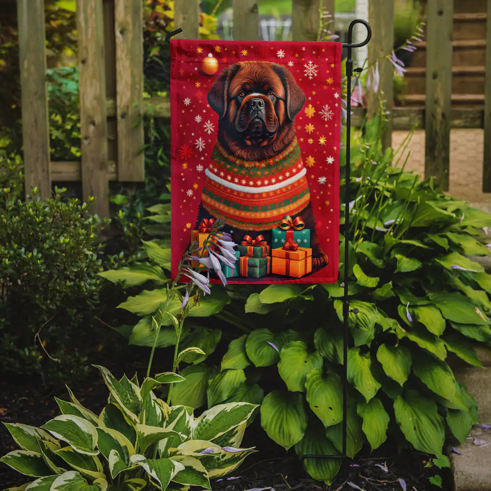 Newfoundland Holiday Christmas Garden Flag