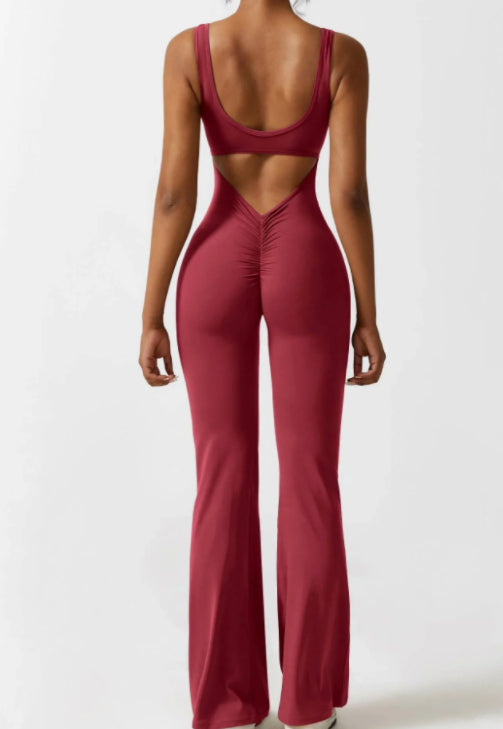 Seamless Hollow Yoga Bodysuit