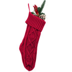 Embroidered Christmas Knit Socks