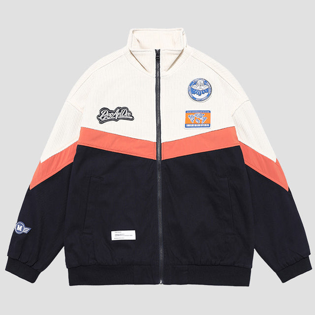 Vintage Hip Hop Racing Jacket for Men and Women