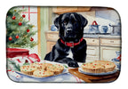 Labrador Retriever Christmas Cookies Dish Drying Mat