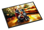 Great Dane and Santa Claus Doormat