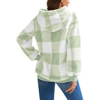 Cozy Women's Plush Hoodie with Drawstring for Fall/Winter | Streetwear