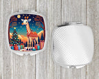 Giraffe Christmas Compact Mirror