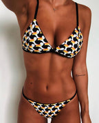 Women's Multicolor Printed Bikini Set for Summer 2019