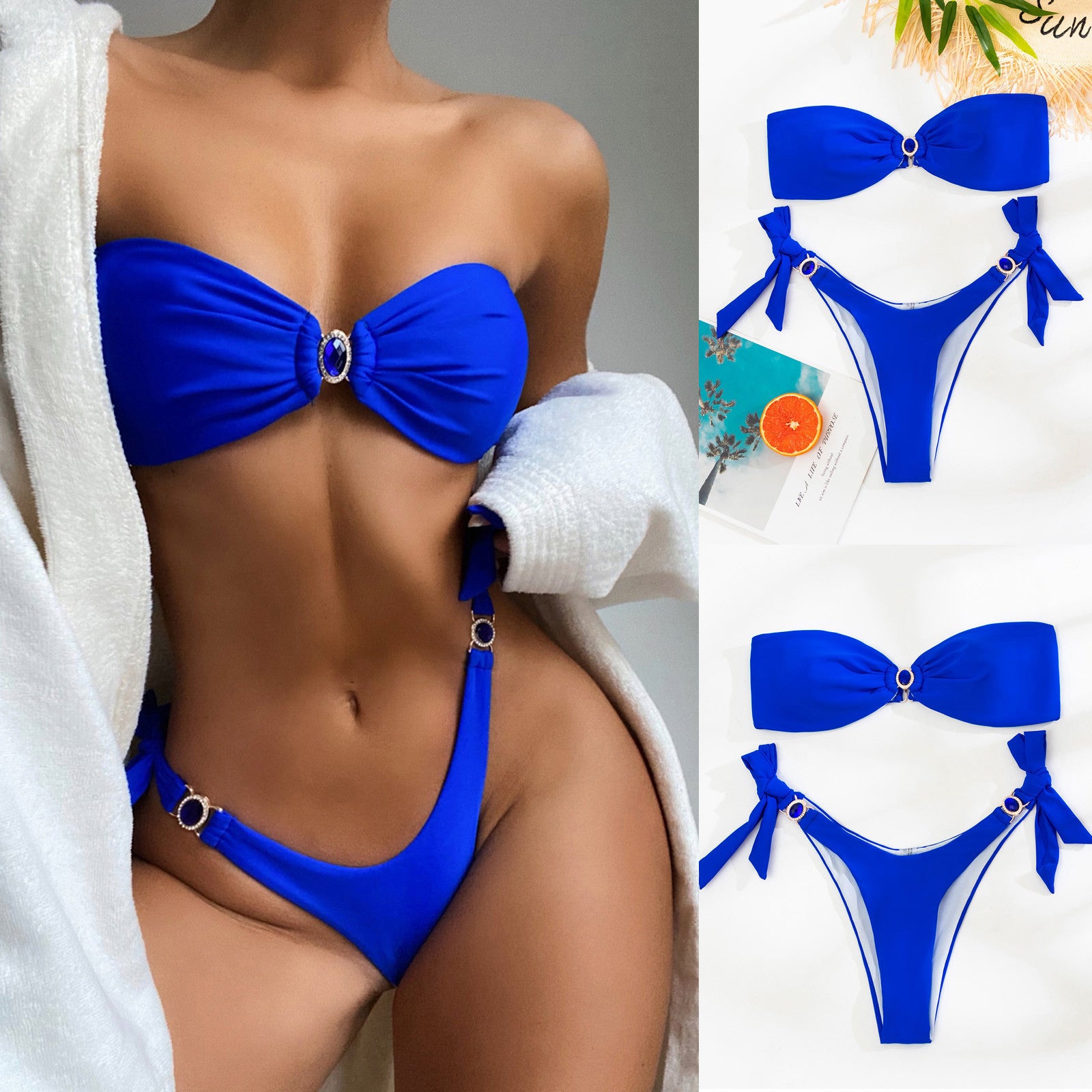 Stylish Blue Bikini Set for Women