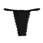 Multicolor Adjustable Lace Bow Thong Underwear