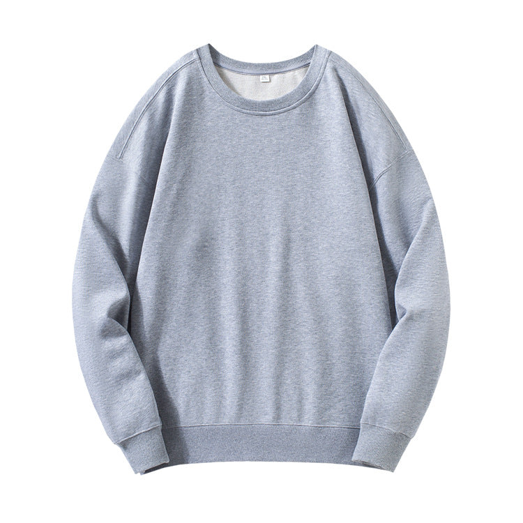 Men's Combed Cotton Round Neck Drop Shoulder Sweater