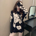 Mid-Length Loose Pullover Sweater for Women | Streetwear