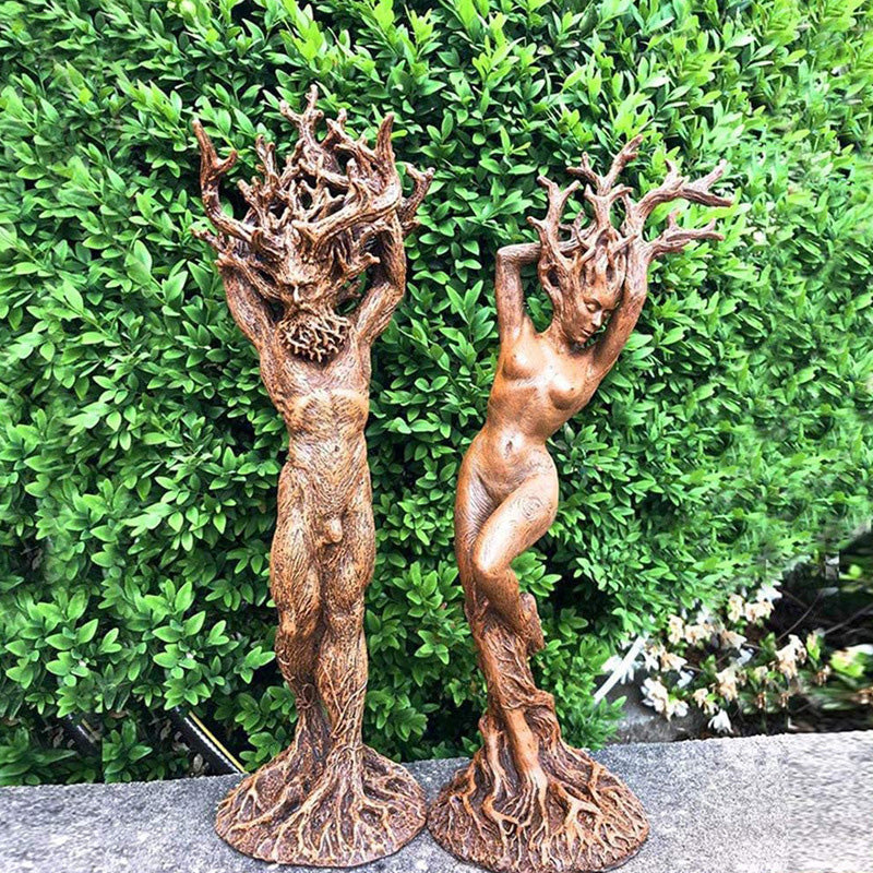 Forest Goddess Resin Tree God Sculpture for Home Decor | Home Decor
