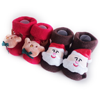 Thick Non-Slip Cotton Christmas Baby Socks with Bells