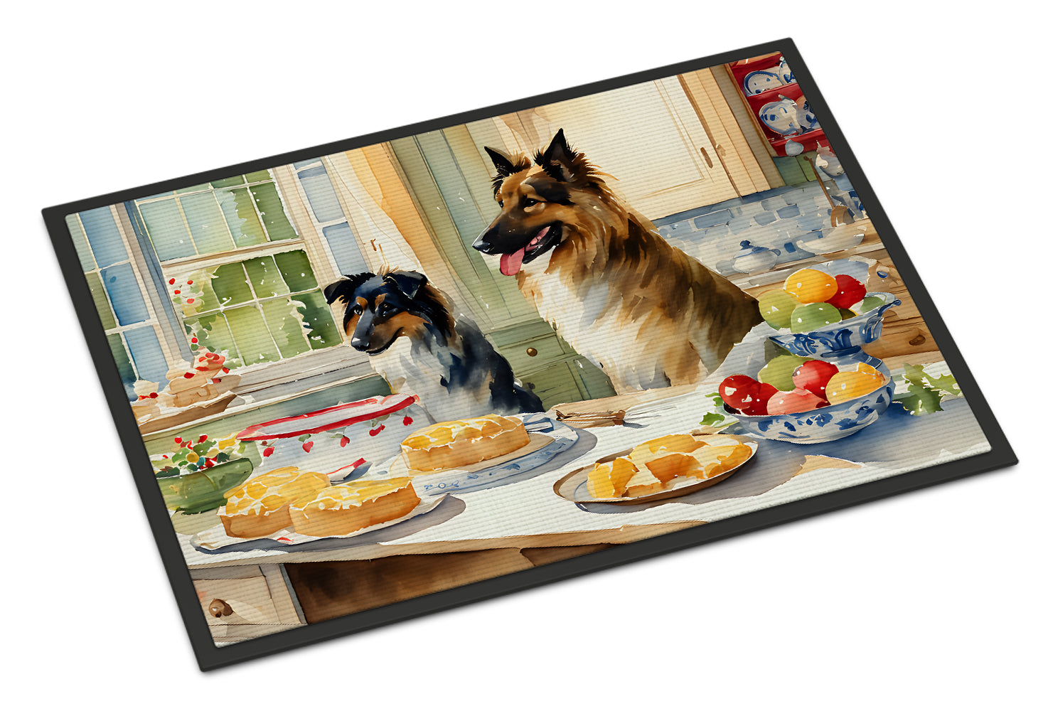 Belgian Tervuren Christmas Cookies Doormat