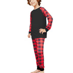 2024 Christmas Family Matching Pajama Set in Solid Check