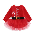 New Autumn Infant Christmas Dress with Long Sleeves