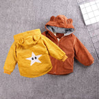 Cotton Quilted Jacket for Baby Girls (Plus Fleece)