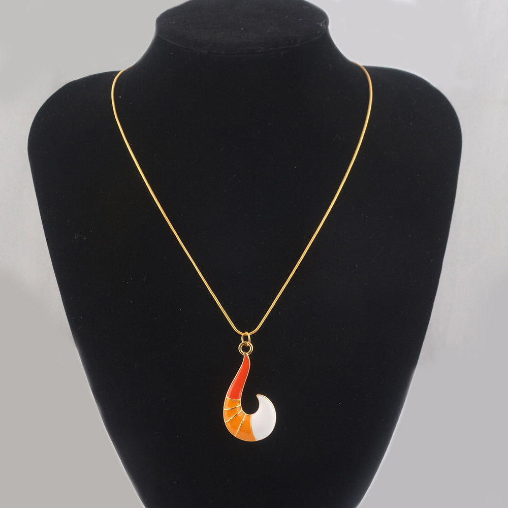 Cute Ladybug Pendant Necklace with Black Cat Charm