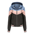 Ladies Hooded Windbreaker Jacket for Outdoor Use