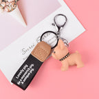 Cute Bulldog Figure Keychain
